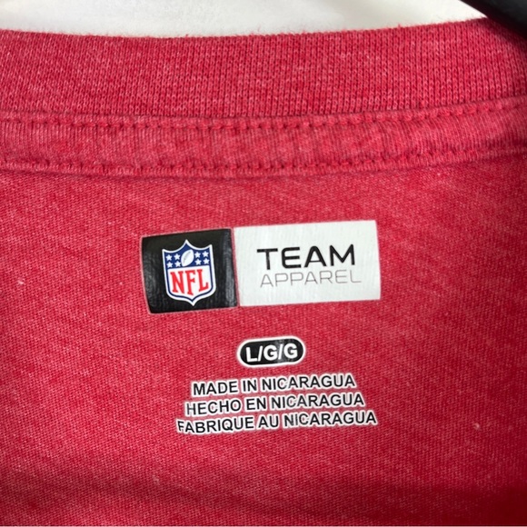 Atlanta Falcons Tshirt NFL Football Team Apparel Adult Sz Large Red - Picture 6 of 9